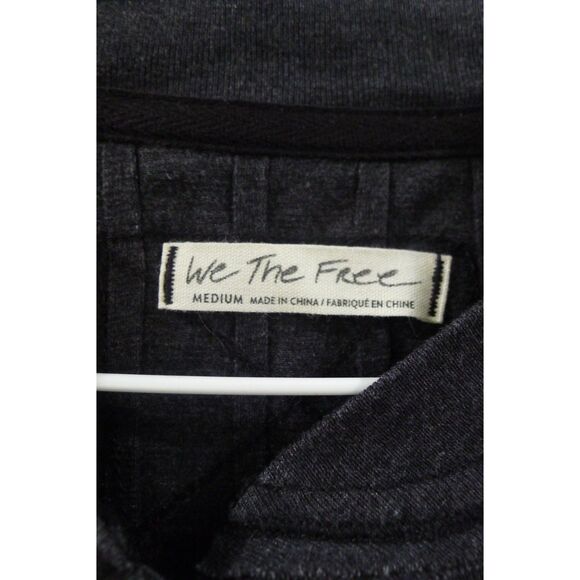 Free People We The Free Long Sleeve Henley - Gray M - Picture 7 of 8